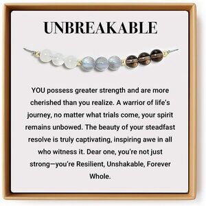 Crystal Bracelet Women Healing Stones Fidget Stress Relief Aromatherapy Gift